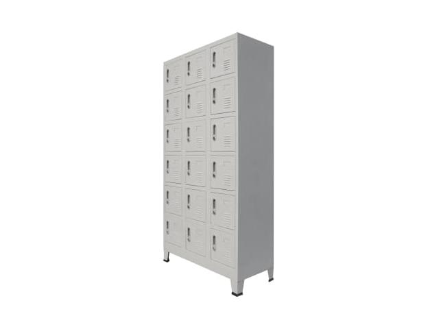 Casier vestiaire armoire en acier x18 vestiaire métallique casier rangement vêtement casier personne