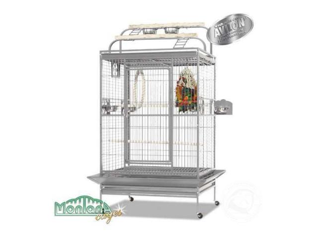 Castell Play perroquet cage platinium