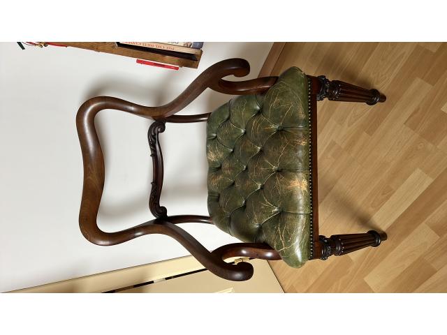 Chaise de bureau en acajou de style victorien