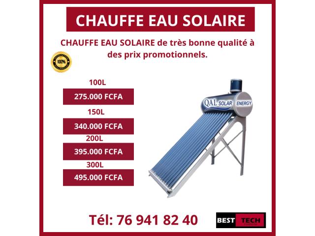 CHAUFFES EAU QUAL SOLAR 100L,150L, 200L & 300L DISPONIBLE