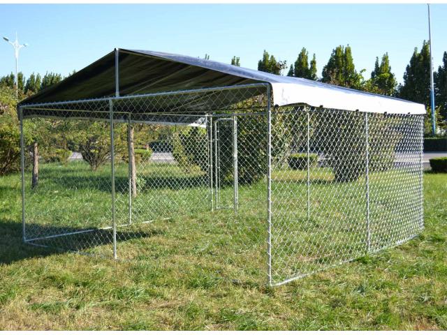 Chenil 16m² + toiture chenil galvanisé enclos chien chenil pas cher chenil extérieur parc