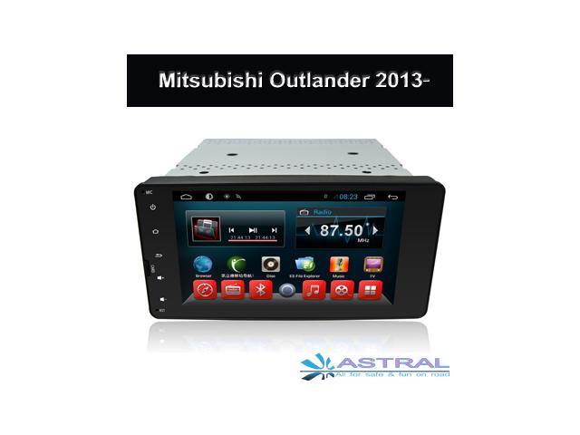 Photo Chine Usine 2 Din Autoradio Tv OBD Bluetooth GPS Nav Android Mitsubishi Outlander 2013-2014 image 1/6