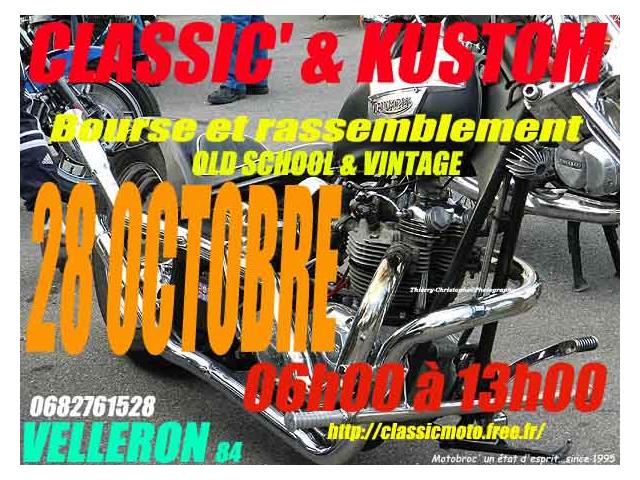 Classic' & Kustom rassemblement old school 28 Octobre Velleron