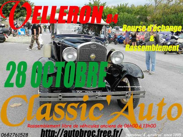 Classic'auto bourse et rassemblement 28 Octobre à Velleron 84