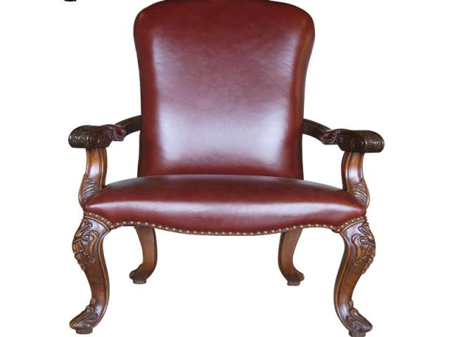 Photo classical wood study room chair ash sofa italian leather sofa image 1/1