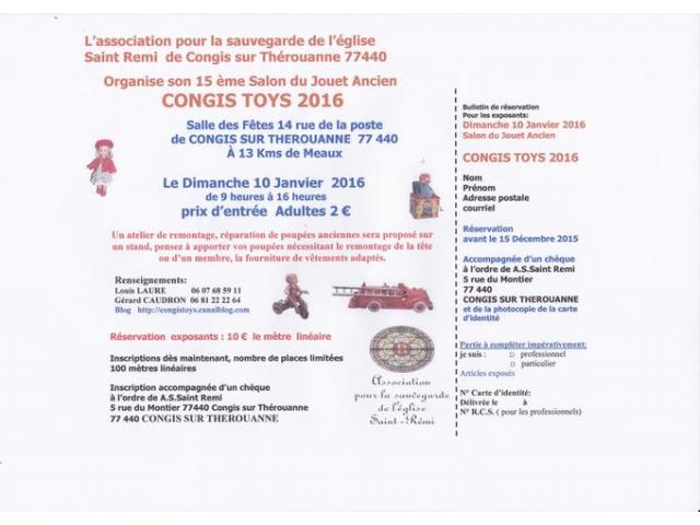 COGNIS TOYS 2016 - 15 ème salon du jouet ancien