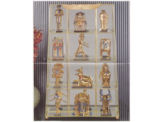 Photo Collection de 12 statuettes égyptiennes image 1/2