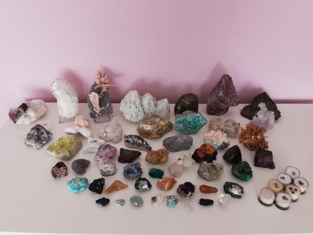 Collection de minéraux
