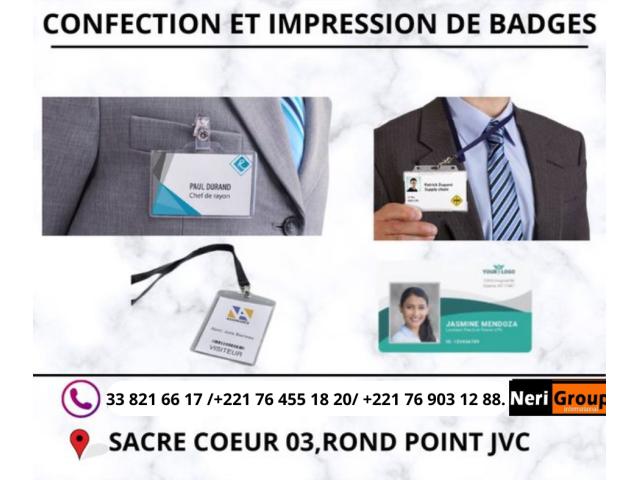 CONCEPTION ET IMPRESSION DE BADGES PVC A BAS PRIX