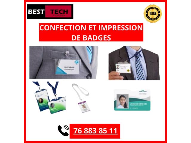 Photo CONCEPTION / IMPRESSION DE BADGES N°1 image 1/1