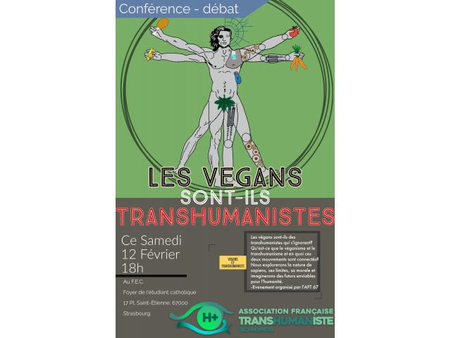 Photo Conférence/débat : Les végans sont-ils des transhumanistes qui s'ignorent ? image 1/2