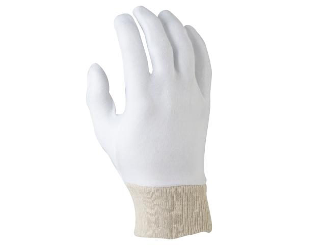 Photo Cotton Interlock Glove, White Glove, Inspection Glove, Cotton Working Glove image 1/6