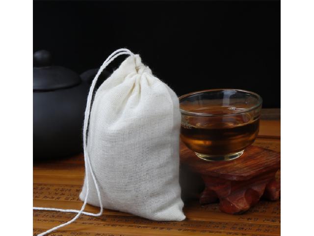 Photo Cotton Tea Bag, Coffee Bean Bag, Custom Logo Printed Muslin Bag image 1/3