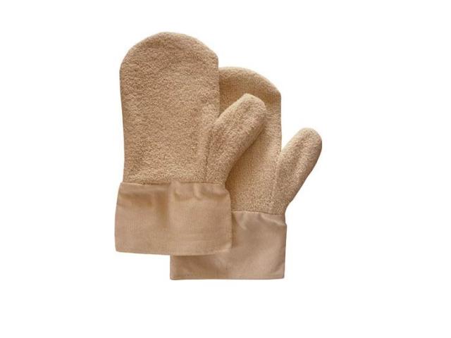 Cotton Terry Mitten, Terry Bakery Glove, Canvas Cuff Terry Mitten