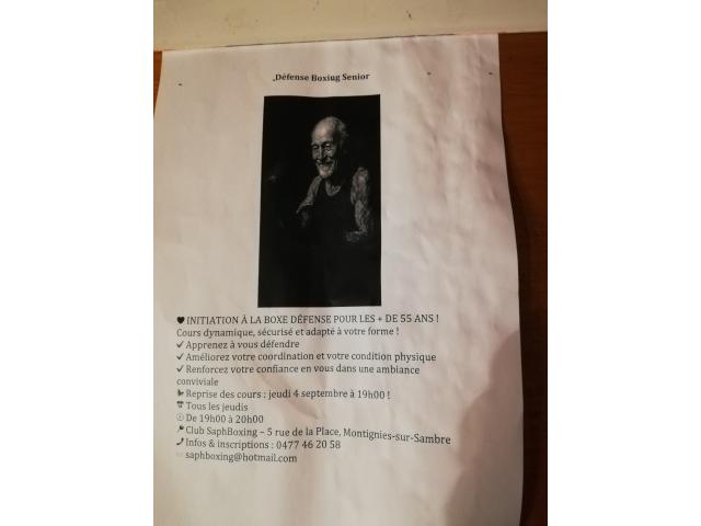 Cours de self-défense seniors à partir de 55ans