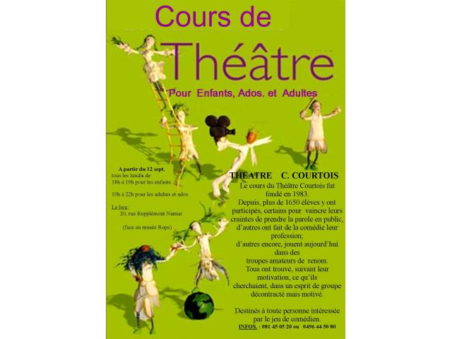 Cours de theatre à Namur