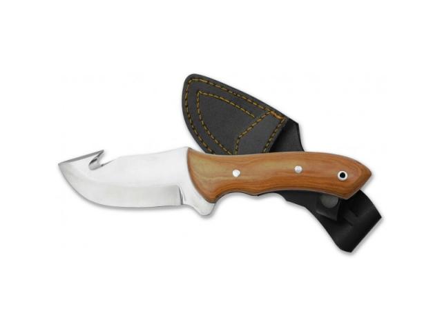 Couteau à dépecer 17 cm palissandre avec étui