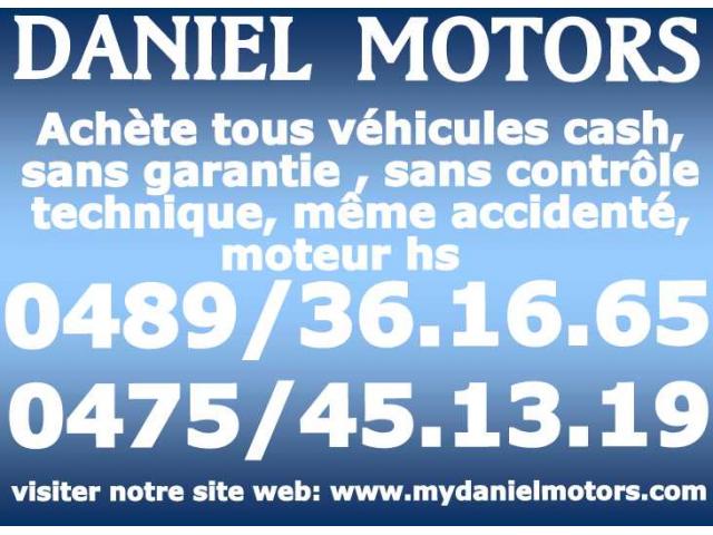 Daniel Motors achète voiture et utilitaire même accidentée