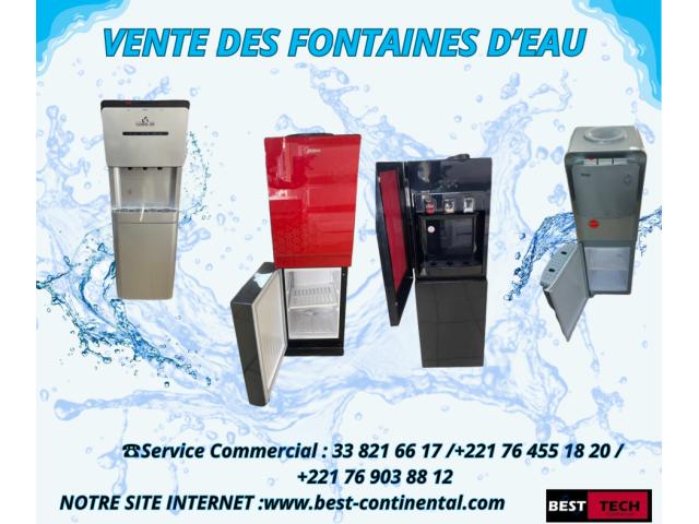 DES FONTAINES D'EAU DISPONIBLES