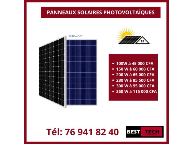DES PANNEAUX SOLAIRES A VENDRE AU SENEGAL