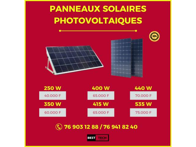 DES PANNEAUX SOLAIRES DE QUALITE SUPERIEURE EN VENTE