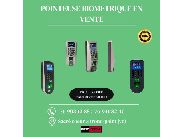 DES POINTEUSES BIOMETRIQUES A VENDRE AVEC INSTALLATION POSSIBLE  A BON PRIX AU SENEGAL