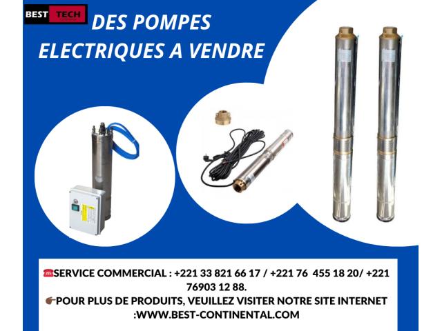 DES POMPES ELECTRIQUES DISPONIBLES