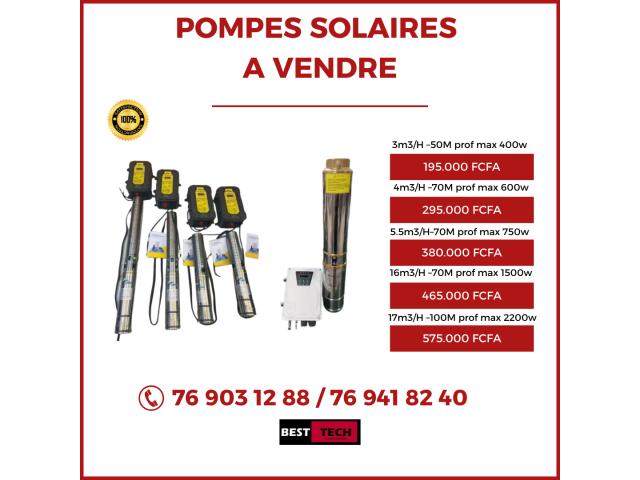 Photo DES POMPES SOLAIRES 3M3/H JUSQU'A 17M3/H A VENDRE image 1/1