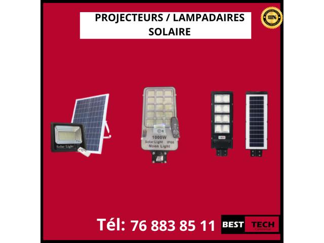 DES PROJECTEURS ET LAMPADAIRES SOLAIRE A VENDRE