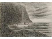 Annonce Dessin à vendre - un bateau dans une crique