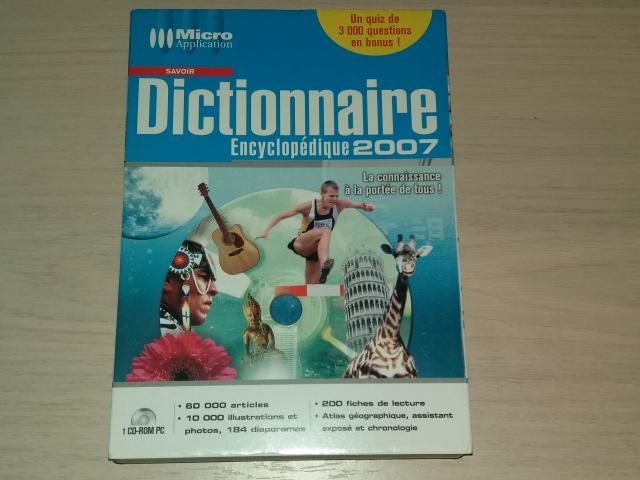 Photo dictionnaire encyclopédique 2007 micro application image 1/3