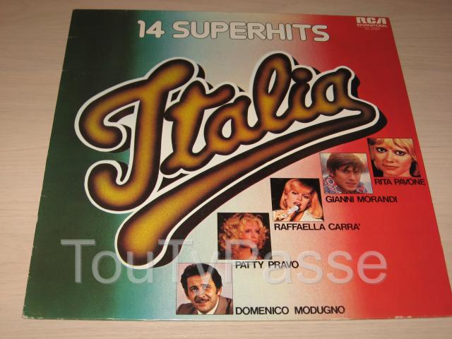Disque vinyl 33 tours 14 superhits italia