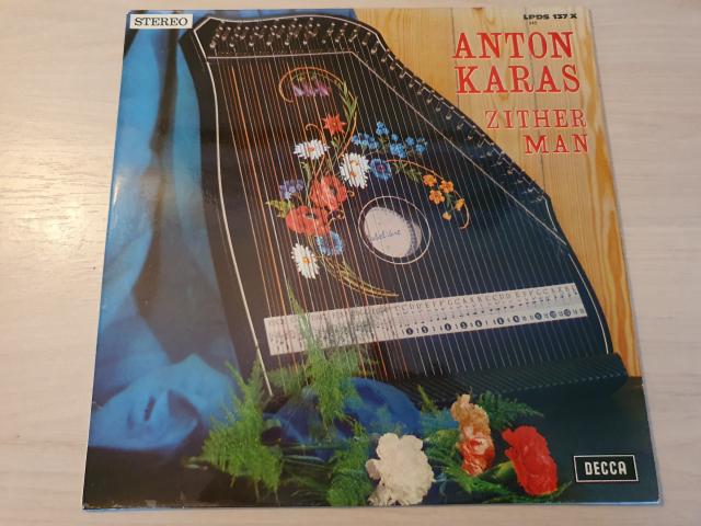 Disque vinyl 33 tours Anton Karas ‎– Zither Man