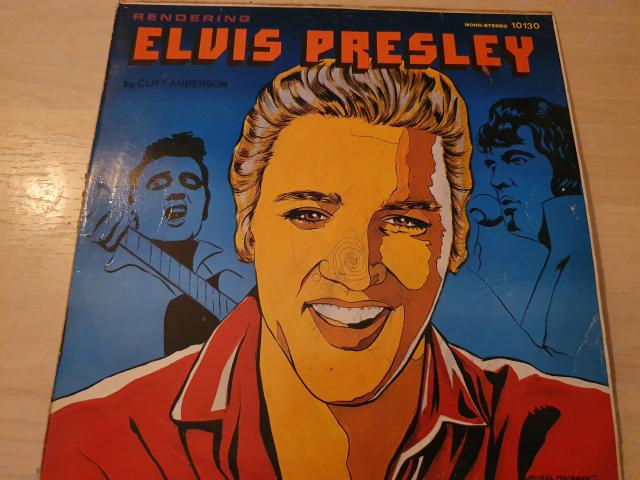 disque vinyl 33 tours Elvis presley rendering