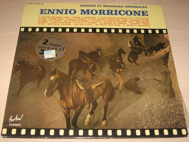 Disque vinyl 33 tours Ennio Morricone ‎– Bandes Et Musiques Originales