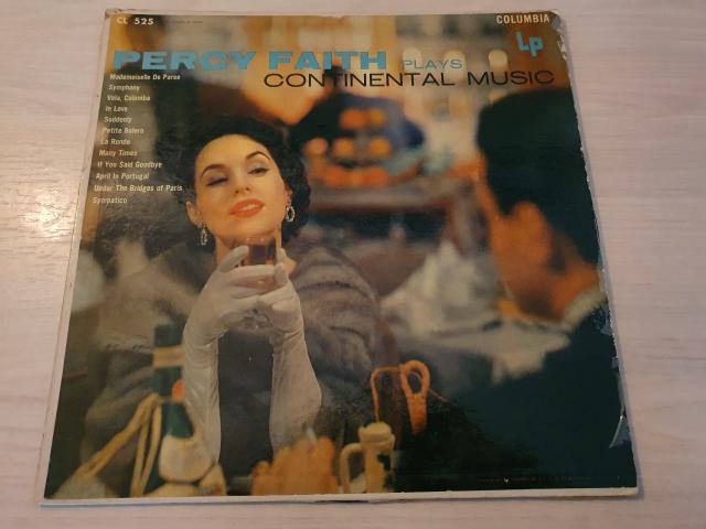Disque vinyl 33 tours Percy Faith ‎– Percy Faith Plays Continental Music