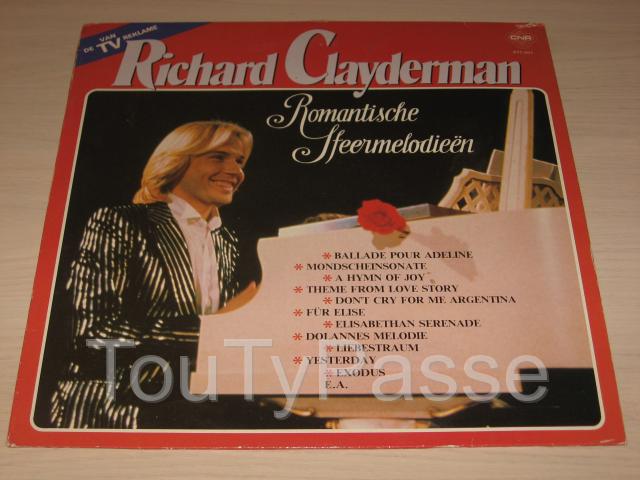 Disque vinyl 33 tours richard clayderman