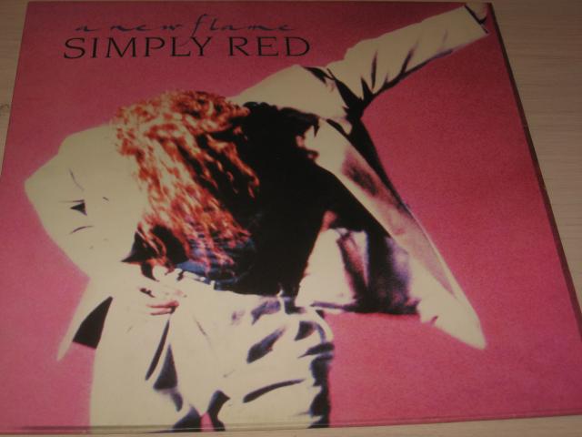 Disque vinyl 33 tours simply red a new flame