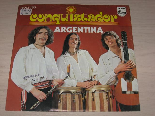 disque vinyl 45 tours conquistador