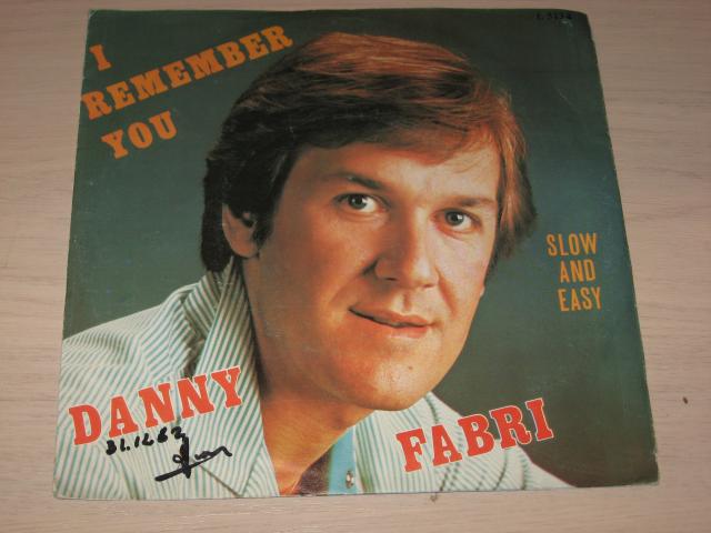 disque vinyl 45 tours danny fabri