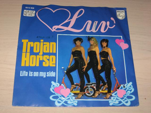disque vinyl 45 tours luv trojan horse