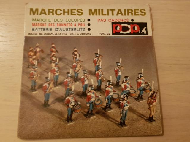 disque vinyl 45 tours marches militaires