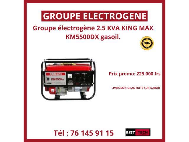 DIVERS GROUPES ELECTROGENES  DIESEL &  ESSENCE  A VENDRE AU SENEGAL