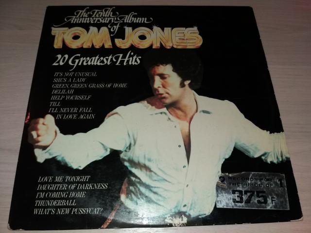 Photo Double disque vinyl 33 tours tom jones 20 greatest hits image 1/3