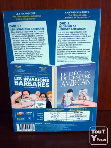 Double DVD les invasions barbares - le déclin de l'empire américain