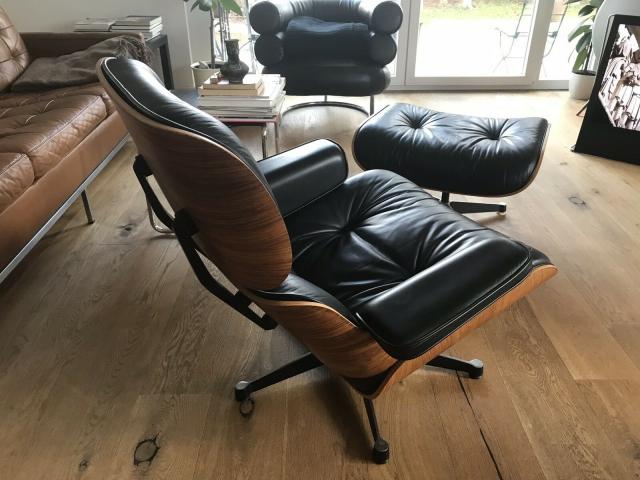 Eames Lounge Herman Miller - chaise et pouf
