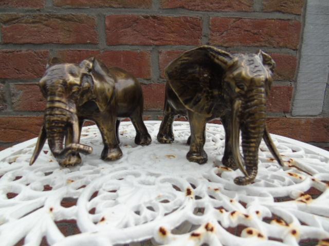 Photo éléphant en bronze , bronze animalier , un G et un D image 1/5