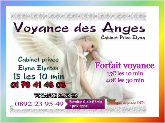 ELYNA VOYANCE DES ANGES AUDIOTEL 08 92 23 95 49 à 0.40€/min