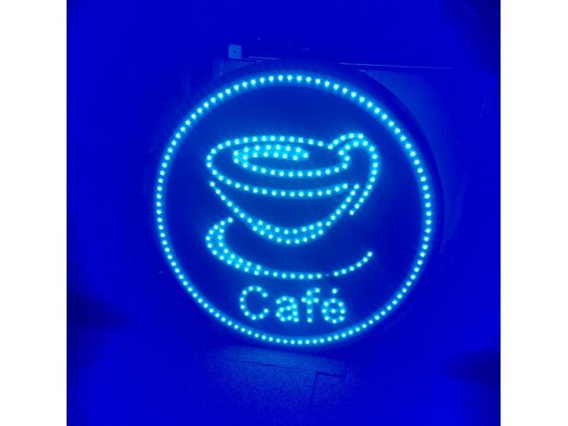 ENSEIGNE LUMINEUSE LED “CAFÉ” PRÊT À INSTALLER DOUBLE FACES