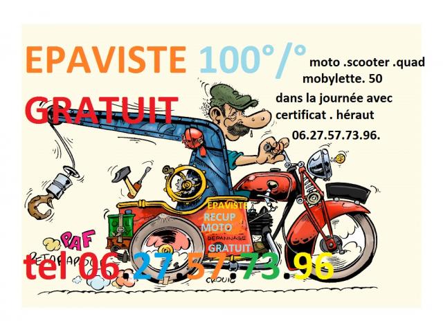 ÉPAVISTE Tourbes - 34120 100% gratuit avec certificat ☎